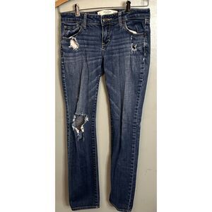 Abercrombie & Fitch Skinny Jeans The A&F Skinny Size 2S W26/L31 Distressed